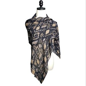 Chico's Long Scarf Primative Geometric Rayon Boho Academia  Bundle Discount